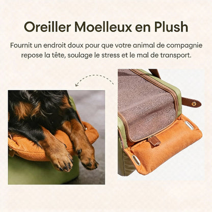 siege auto pour chien avec rembourrage moelleux