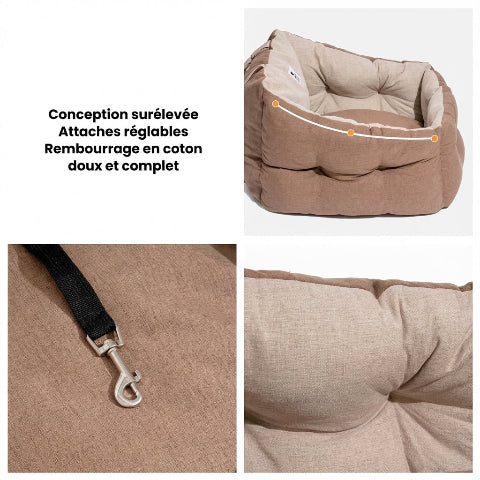 siege auto pour chien avec tissu impermeable