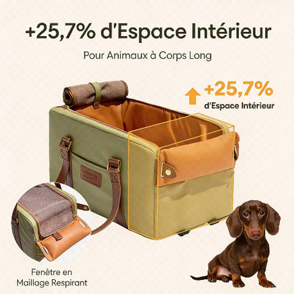 siege auto pour chien en simili cuir